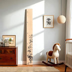 Wooden Growth Chart – Kids Height Chart, Wall Measurement for Kids, Height Chart for Wall, Growth Ruler for Children – Farm Animals, Natural - 63" x 6.7"