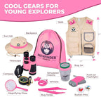 Kids Explorer Kit with Safari Vest & Hat for 3-12 Year Old Boys & Girls - Safari Costume Kids, Zoo Keeper, Paleontologist, Bug Kit & More - Giftable STEM Outdoor Explorer Kit for Kids + Bug Ebook
