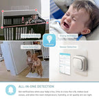Lollipop Baby Monitor (Cotton Candy) -Full-Featured Smart Wi-Fi Camera of True Crying Detection with Extra in-App Plan of Breathing Monitoring/Sleep Tracking-Accessories Free/7 Days Trial Period