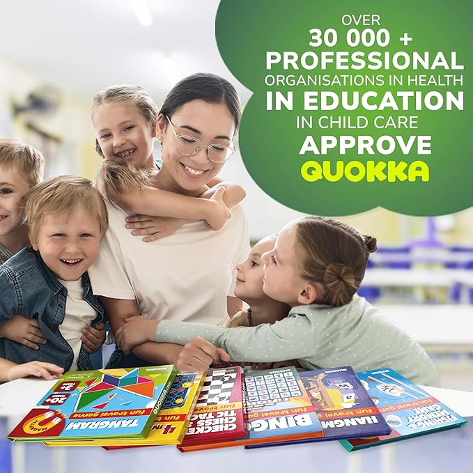 QUOKKA Magnet Game for Kids 3-5 - Tangram Game Kids Ages 4-8 - Travel I Road Trip I Plane I Car Ride - Magnetic Toddler Travel Puzzles