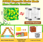 120PCS 1'' Magnetic Blocks-Build Mine Magnet World Set Sensory Toys for Kids 3+ Years Old Magnetic Cubes for Boys Toddler Boys Toys Age 4-6 8-10 10-12