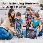 Sillbird Building Robot Dinosaur Kit with Remote Control Christmas Stem Gifts for Boys Age 8-12, Build Coding Robotic Toys for Kids Birthday, 5 in 1 Buildable Set with 646 Pieces