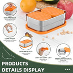 HaWare Stainless Steel Lunch Box for Kids, Leak Proof Food Storage Containers with Silicone Lids, Portable Sandwich Containers, Easy Open Snack Box for School & Daycare, Dishwasher Safe (8oz*2+25oz)