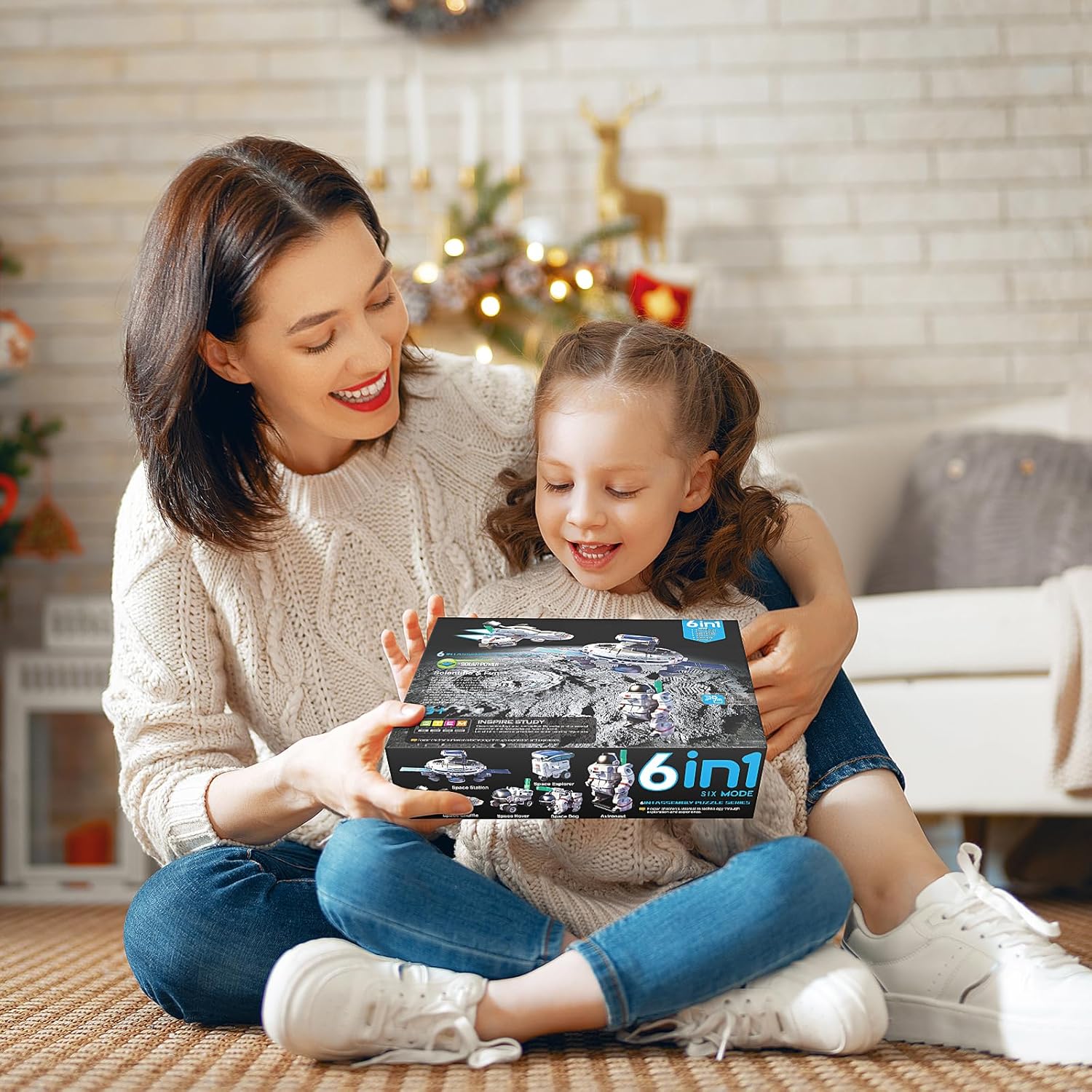 STEM Projects for Kids Ages 8-12 Solar Robot Kit 6-in-1 Space Toys for 10-Year-Old Boy Girl Gift Building Toys Science Kits Christmas Birthday Gifts for 8 9 10 11 12 Year Old, White