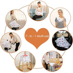 Carseat Canopy Covers for Breastfeeding - Baby Car Seat Covers Breastfeeding Cover Multi Use Boys and Girls Shower Gifts (Feather)