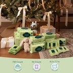 PurComfy Baby Wipes Unscented, 12 Flip-Top Packs + 12 Travel Pack 99.9% Water Wipes with Plant Based, Hypoallergenic for Sensitive Newborn Skin, Total 816 Count Wet Wipes