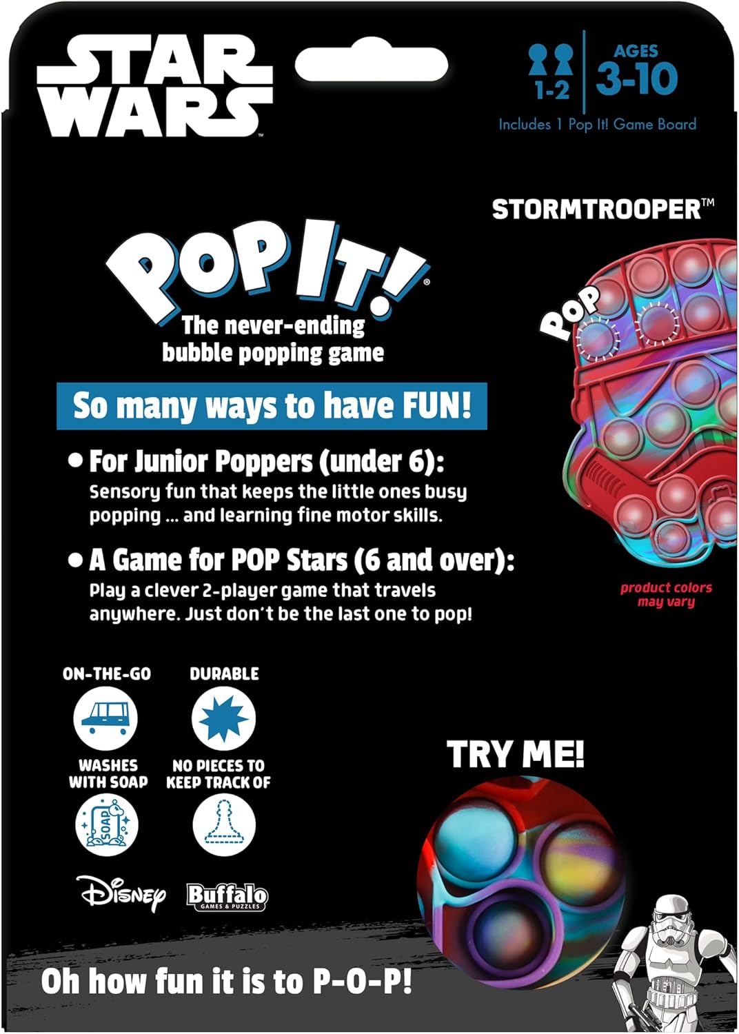 Buffalo Games - Pop It! - Star Wars - Stormtrooper