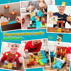 Magnetic Blocks Building Toys Games for 3 4 5 6 7 8 9 Years Old Boys & Girls Magnet STEM Sensory Toddler Kids Learning Toys Xmas Birthday Gifts for Ages 3+