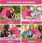 Kids Camping Set – an Outdoor Campfire Toy Set Featuring a Tent, Oil lamp, Stove, and More,Gift Idea for Girls Age 3+ Year Old Birthday Christmas