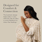 Solly Baby Nursing Cover, Ultra-Breathable, Lightweight Breastfeeding Cover-Up, Buttery-Soft Fabric, Universal Fit, Postpartum Essentials, Newborn Must Haves, Ecru Toile