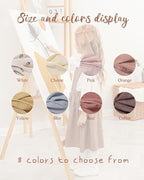 Doboi 8PCS Baby Girls Hair Clips Fable Hair Bows Cotton Linen Bows for Girls Hair Accessories for Baby Toddlers Kids （Includes Stamp Duty Hair Clip）