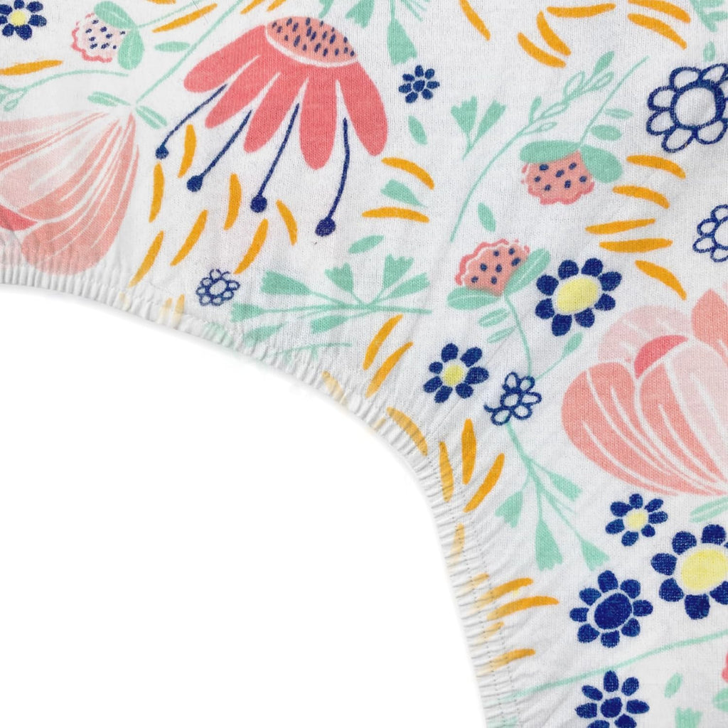 HonestBaby Unisex-Baby Fitted Crib Sheets Set Standard Mattress, 100% Organic Cotton Baby Boys, Girls, Neutral, 1 Pack - Kentucky Blue, One Size