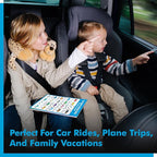 Road Trip Game Pad, 5 Games in 1 (Farm Animals, Car Colors, Buildings, Traffic Signs, Vehicles Scavenger Hunt Bingo), Pen Pencil Paper Game, Plane Trip/Car Travel/Getaway Activity Pad for Kid, Adult