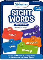 Skillmatics Flash Cards - 500 Sight Words for Preschool (Pre-K), Kindergarten, 1st, 2nd, 3rd Grade Gifts, Includes The Dolch & Fry Word List & 6 Unique Games