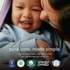 Raan, 100% Cotton Baby & Toddler Wipes, Unbleached, 99% Purified Water, Unscented, EWG verified, Made for Sensitive Skin, Extra Soft and Durable, 8 pack, 480 Count