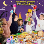 Libima 9 Pcs Mini Stuffed Animals Keychains 3.15 Inch Small Plush Cute Ornaments Bulk Toys for Baby Shower Birthday Party Decors Gift Bags Fillers Halloween Christmas Basket Stuffers(Fluffy Monsters)