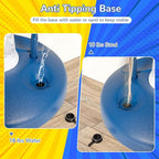 Costzon Kids Basketball Hoop, 4-in-1 Toddler Sports Activity Center with 5 Adjustable Height, Basketball Golf Toss Ring Dart Board Game Set, Indoor Outdoor Toddler Basketball Hoop, Gift for Boys Girls