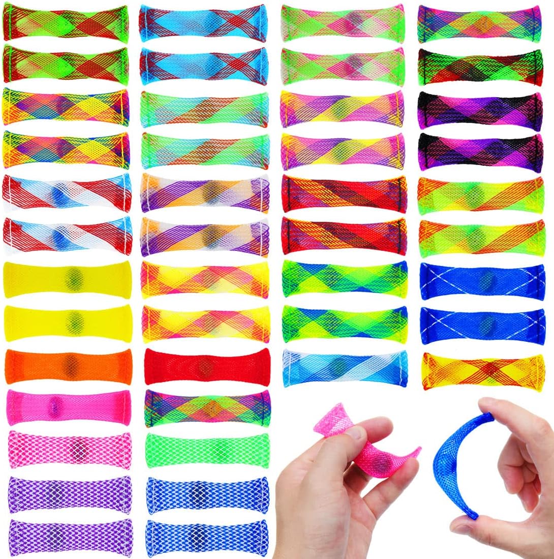 44 Pack Marble Mesh Fidget Toys,Fidget Toy Mesh and Marble Stress Relieve and Anxiety for Children and Adults, Stress Relieve Toy, Focus Enhance