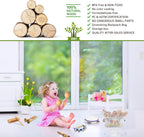 Musical Instruments , Natural Eco-Friendly Wooden Percussion Set Gift with Storage Box and Drawstring Backpack Bag-Improving Creativity and Coordination for Toddlers, Kids.