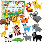 CiyvoLyeen Safari Jungle Animals Sewing Craft Kit DIY Kids Craft and Sew Set for 7 8 9 10 11 12Girls and Boys Educational Beginners Sewing Stuffed Animal Felt Plush Ornaments Set of 14