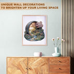 Wooden Puzzles for Adults, Spring Flower Wooden Jigsaw Puzzle for Adults, 100 Piece Unique Animal Shape Wood Puzzles Adult, Birthday Party Gifts for Friends & Family Game Home Decor (S-8.5 * 8.3in)