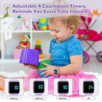 Potty Training Watch for Toddlers & Kids with Countdown, Flashing Lights, Fun Music or Vibration Alerts - Waterproof Interactive Toilet Training Reminder for Boys & Girls Ages 2-9