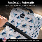 Milk Snob Original 5-in-1 Cover - Nursing Cover for Breastfeeding - Baby Car Seat Cover, Carseat Canopy & Stroller - Essential All-in-One Cover - Gift for Mom, Baby (Levi)