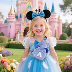 Crossbody Bags for Girl Kid, Girls Kids Birthday Gifts Monogram Sling Bag Small Crossbody Bags Preppy Stuff Gifts for Kids 8-12 Fanny Packs Friend Sister Daughter Birthday Gift (Blue B)