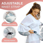 PILLANI Nursing Pillow for Breastfeeding, Breast Feeding Must Haves, Baby Pillow, Breast Feeding Pillow for Mom & Baby, Removable Cotton Cover, Adjustable Waist Strap, Breastfeeding Essentials Newborn