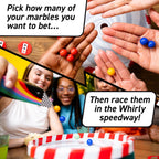 Whirly Derby: The All Action Marble Racing Game | New Family Board Game, for 2-6 Players, Age 8+