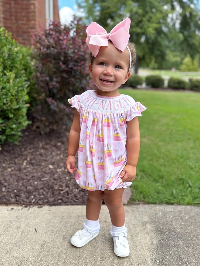 Wee Ones Girls' Plain Wrap Classic Grosgrain Hair Bows on a WeeStay No-Slip Hair Clip, Handmade, King, Light Pink