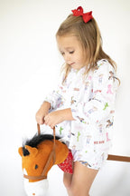 Wee Ones Girls' Plain Wrap Classic Grosgrain Hair Bows on a WeeStay No-Slip Hair Clip, Handmade, Wee, Red