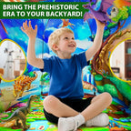 Wilwolfer Dinosaur Tent for Kids: Dinosaur Toys for Kids-Outdoor Toys for Toddlers-Great Gift for Boys and Girls