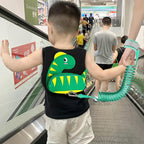 Accmor Toddler Harness Leash + Anti Lost Wrist Link, Cute Dinosaur Kids Harness with Leash, Adorable Child Harness Leash Wristband Strap Belt Protector for Baby Boys Girls to Outdoor Travel