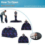 Kids Play Tent-Portable Playhouse Children House -Easy Set up Indoor Outdoor with Carry Bag for Kids-Light Strip Design for Night use -Space for Children and Parents-Birthday (Galaxy)