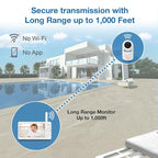 VTech [2025 Upgrade Baby Monitor with 7" IPS Screen, Pan Tilt Zoom Camera, No WiFi Video Baby Monitor with Camera and Audio, Multi-Color Night Light, 2-Way Talk, Lullabies, Advanced HQ Max