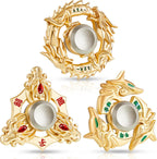 3 Pieces Golden Dragon Finger Spinner Toys Hand Dragon Fingertip Spinner Metal Gold Spinner Anxiety Stress Relief Toy Small Sensory Gadgets for Adults Party Favors