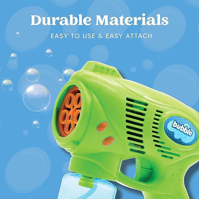 JOYIN 2 Kids Bubble Gun with 2 Bottles Refill Solution, Bubble Machine Gun for Toddlers 1-3 Kids 4-8, Party Favors, Summer Toy, Outdoors, Easter, Birthday Gift