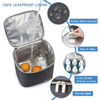 Breastmilk Cooler Bag with Ice Pack Fits 4 Baby Bottles Up to 9 Ounce, Baby Bottle Bag for Nursing Mom Daycare-Grey