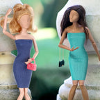 Bencailor 6 Pcs Doll Clothes and Accessories for 11.8 Inch Including Summer Tops Swimwear Robe T-Shirt Dress Winter Coat Jacket Outfit Girl Birthday Gift(Bright Color,11.8 Inch Doll)