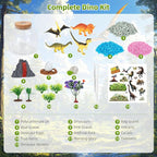 Dinosaur Light Up Terrarium for Boys – DIY Prehistoric Garden with LED | STEM Toy & Craft Gift for Kids Ages 4-8, Perfect for Birthday or Christmas