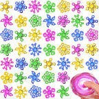 Woanger 48 Pcs Fidget Spinner High Speed Hand Spinners for Anxiety ADHD Adults Boys Girls, Anxiety Stress Relief Toys for Focus Party Favor Classroom Prizes(Multicolor,Five Holes)