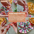 Handmade Crochet 17cm Doll Clothes - Stylish Styles with Halter Dress and Headband for Dress up 15cm/17cm Doll Accessories Suit (Green)