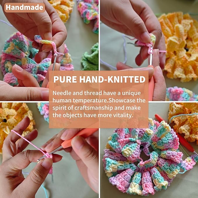 Handmade Crochet 17cm Doll Clothes - Stylish Styles with Halter Dress and Headband for Dress up 15cm/17cm Doll Accessories Suit (Green)