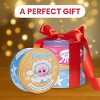 Cookie Box Crochet Kit for Beginners - Learn to Craft Amigurumi Stuffed Animals - Knitting Gift for Kids and Adults - Beginner-Friendly Yarn - Stitch-by-Stitch Video Tutorial - Oyster Pearl