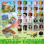 100 PCS 0.8in Magnetic Blocks - Magnet Toys & Magnetic Building Blocks Cubes, Stacking Magnets, STEM Toys for School Acitivities, Birthday Gifts for Boys Age 3+ Years Old (Theme: Forests)