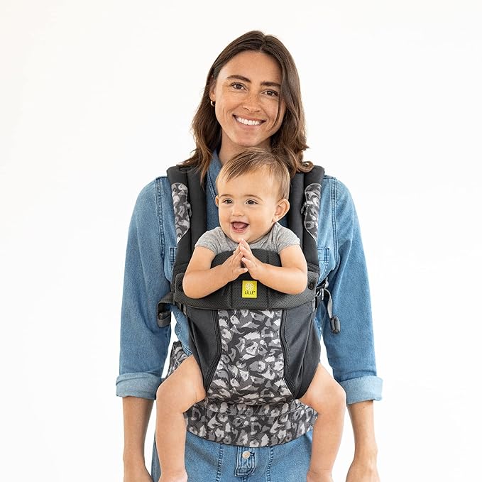 LÍLLÉbaby Complete All Seasons Ergonomic 6-in-1 Baby Carrier Newborn to Toddler - with Lumbar Support - for Children 7-45 Pounds - 360 Degree Baby Wearing - Inward & Outward Facing - Twilight Leopard