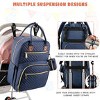 Baby Diaper Bag Backpack, Travel Diaper Bags for Baby Girl Boy Large Capacity Baby Bag Backpack for Women Peacock Blue