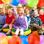 RUBFAC 36 Punch Balloons Punching Balloon Heavy Duty Party Favors For Kids, Bouncy Balls with Rubber Band Handle for Birthday Party, Goodie Bag, Stocking Stuffers for Kids