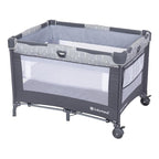 Baby Trend Nursery Den Playard with Snooze Pod and Flip Over Changer, Diamond Sage